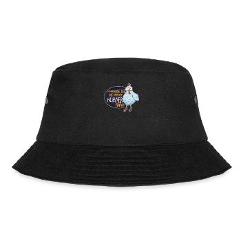 Zu hause ist wo meine Hühner sind Hühner Flüsterer - Bucket Hat - Schwarz - Vorne - Lela (165cm)