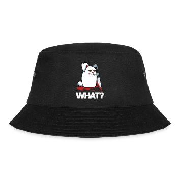 What? Bloody Rabbit with Knife - Bucket Hat - black - Front - Lela (165cm)