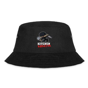 Küchen Ninja - Bucket Hat - Schwarz - Vorne - Lela (165cm)