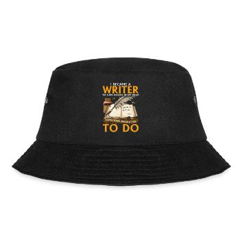 I became a writer - Bucket Hat - black - Front - Lela (165cm)