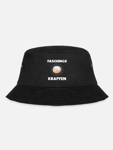 Faschingskrapfen Krapfenliebe Krapfen - Bucket Hat - Schwarz