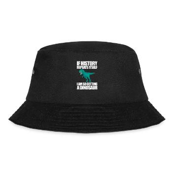 Dinosaur - Bucket Hat - black - Front - Lela (165cm)