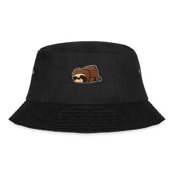 Faules Faultier - Bucket Hat - Schwarz - Vorne - Lela (165cm)