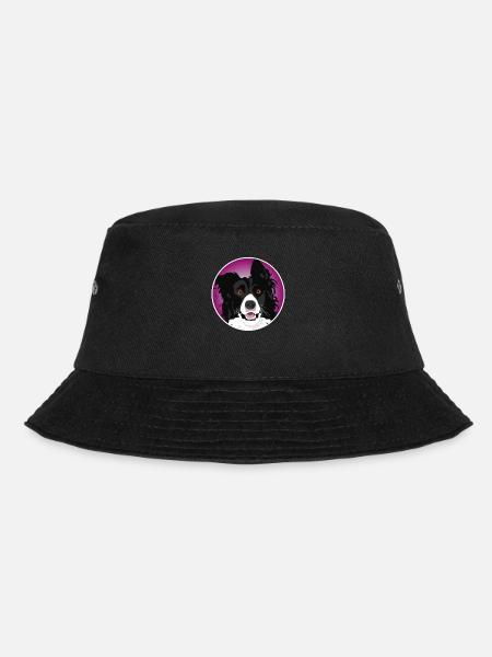 Border Collie Hund cool - Bucket Hat - Schwarz