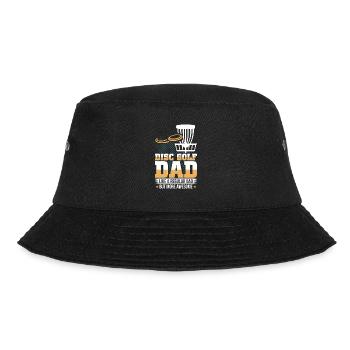 Disc Golf Dad Father's Day Father Daddy Papa - Bucket Hat - black - Front - Lela (165cm)