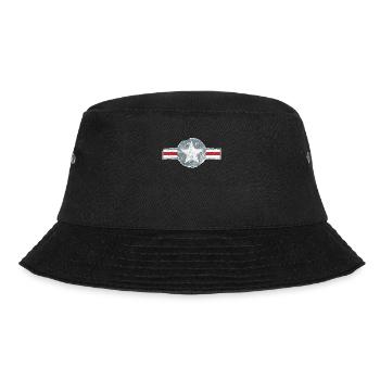 VINTAGE USA US AIR FORCE US ARMY MILITARY BADGE - Bucket Hat - black - Front - Lela (165cm)