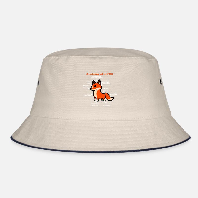 Anatomie eines Fuchs Bucket Hat