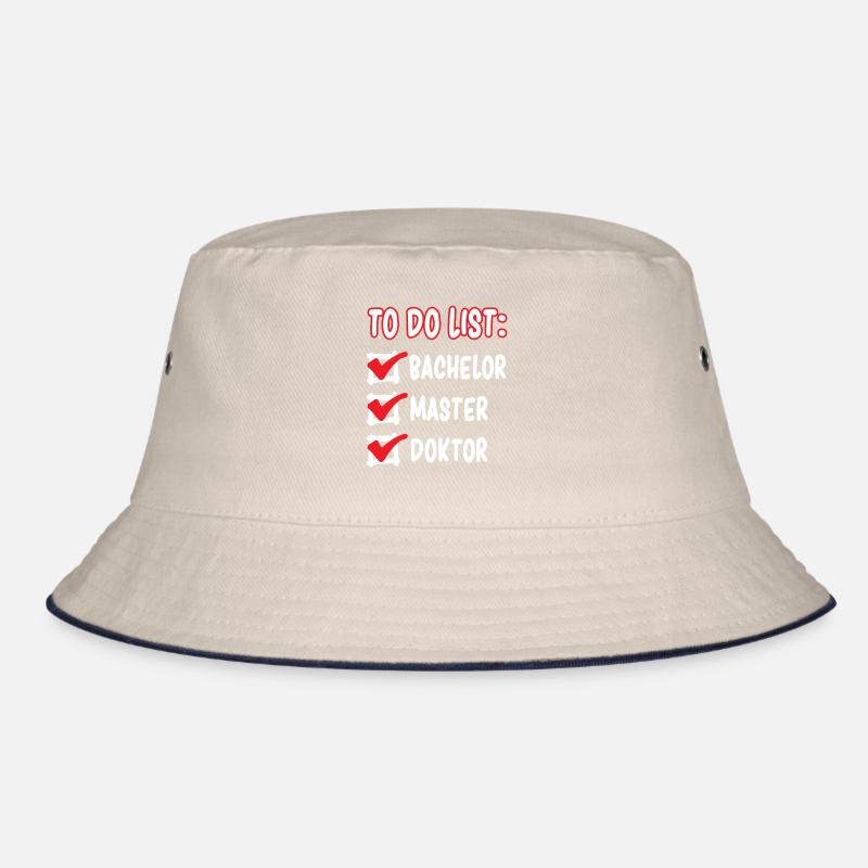 TO DO LIST Bachelor Master Doktor Doktorand Bucket Hat