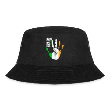 My DNA Is Irish, Irish Hand, Ireland Flag, Irish - Bucket Hat - black - Front - Lela (165cm)