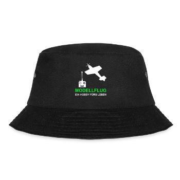 Modellflug Hobby Modellflieger Flieger - Bucket Hat - Schwarz - Vorne - Lela (165cm)