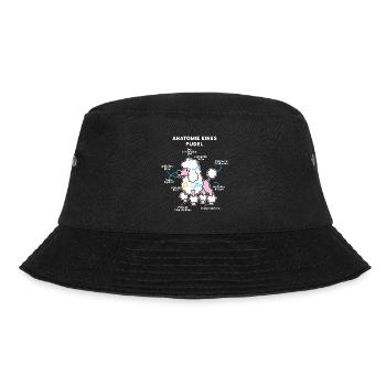 Anatomie Eines Pudel - Bucket Hat - Schwarz - Vorne - Lela (165cm)