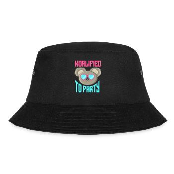 Cute koala graphic Australia retro party - Bucket Hat - black - Front - Lela (165cm)