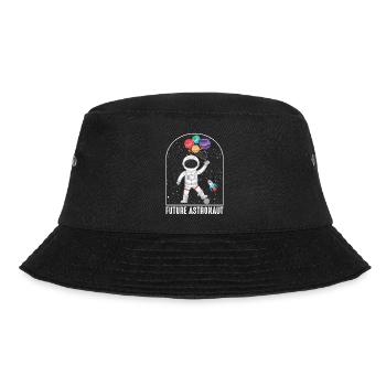Future astronaut child spaceship space - Bucket Hat - black - Front - Lela (165cm)