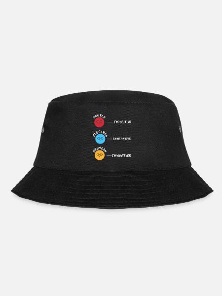 Proton Elektron Neutron - Bucket Hat - Schwarz