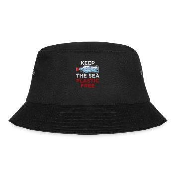 Save The Ocean Keep the Sea plastic free Meer Öko - Bucket Hat - Schwarz - Vorne - Lela (165cm)