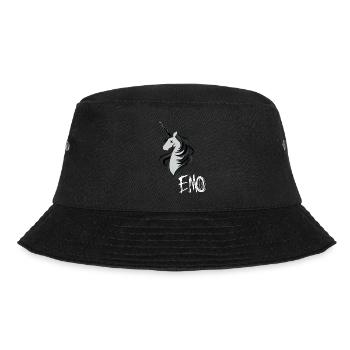 Emo Gothic Anime Unicorn Punk Mcr - Bucket Hat - black - Front - Lela (165cm)