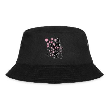 samouraï guerrier sakura fleur style - Bob - noir - Devant - Lela (165cm)