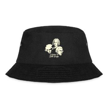 Ich Höre Tote Menschen Beethoven Bach Mozart - Bucket Hat - Schwarz - Vorne - Lela (165cm)