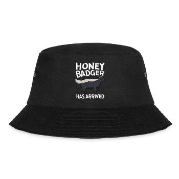 Honey Badger Has Arrived - Bucket Hat - Schwarz - Vorne - Lela (165cm)