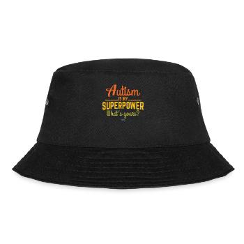 Autismus besonders Entwicklungsstörung - Bucket Hat - Schwarz - Vorne - Lela (165cm)