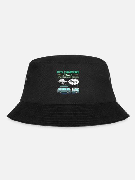 Camper Spruch Wohnwagen Wohnmobil Womo Camping - Bucket Hat - Schwarz