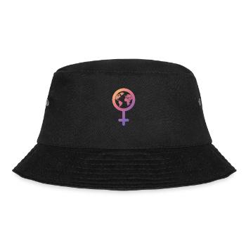 Girl Power Statement International Feminism - Bucket Hat - black - Front - Lela (165cm)