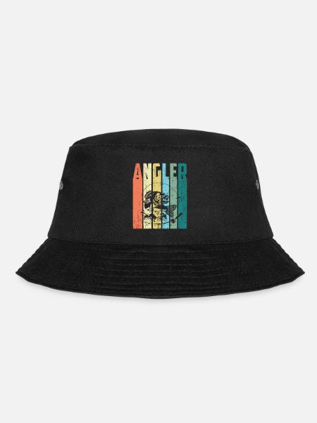 ANGLER - Bucket Hat - Schwarz