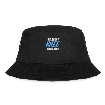 Knie Op Operation Verletzung Chirurgie Geschenk - Bucket Hat - Schwarz - Vorne - Lela (165cm)