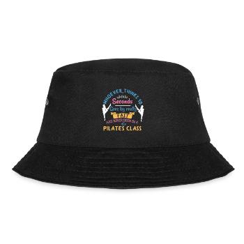 Pilates Klasse Lustig - Bucket Hat - Schwarz - Vorne - Lela (165cm)