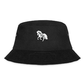 Pferd "Wild and Free" - Bucket Hat - Schwarz - Vorne - Lela (165cm)