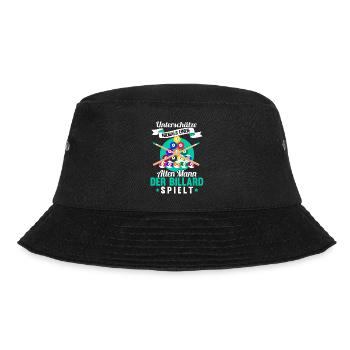 Lustig Spruch Billard Queue Billardkugel Geschenk - Bucket Hat - Schwarz - Vorne - Lela (165cm)