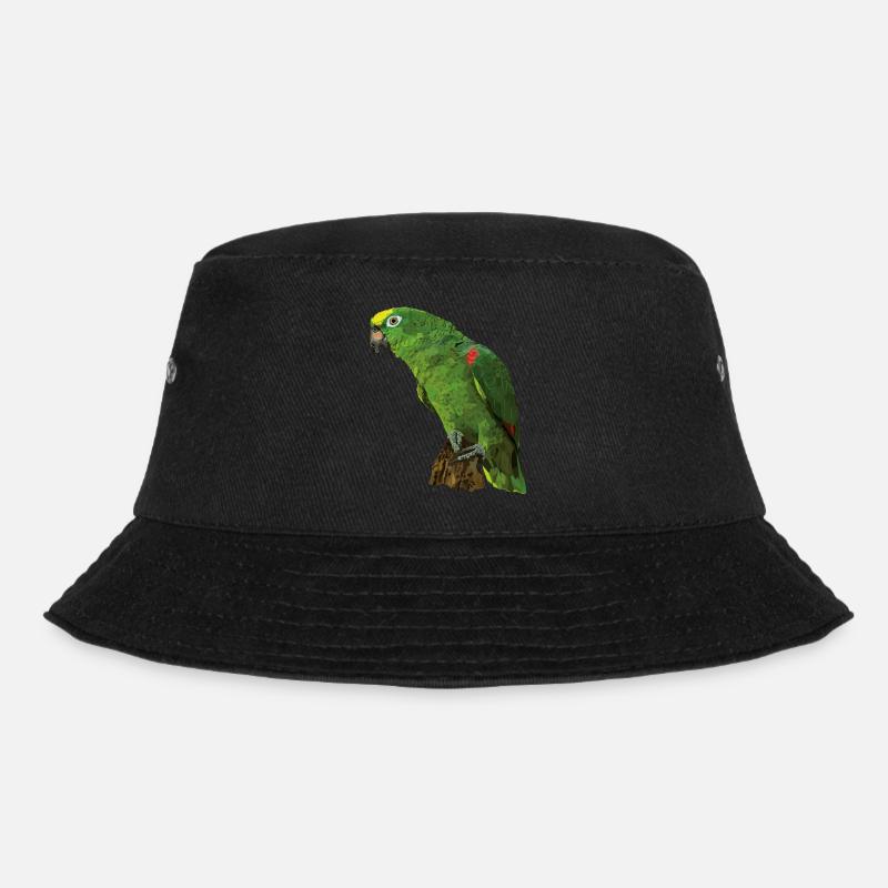 Gelbkronenpapagei - Bucket Hat - Schwarz
