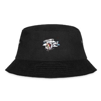 Oma Im Hubschrauber - Bucket Hat - Schwarz - Vorne - Lela (165cm)