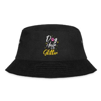 Dog Hair Is My Glitter Hundebesitzer Hund Haustier - Bucket Hat - Schwarz - Vorne - Lela (165cm)