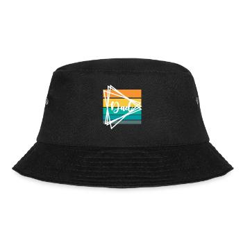 Dad - Geschenkidee Vatertag oder Geburtstag - Bucket Hat - Schwarz - Vorne - Lela (165cm)