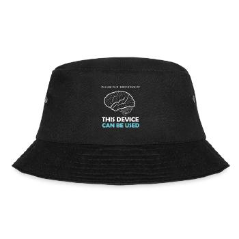 Lustige Sprüche Witzige Memes Anti Idiots - Bucket Hat - Schwarz - Vorne - Lela (165cm)