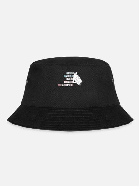 Trakehner Pferd Pferde Reiter Geschenk - Bucket Hat - Schwarz