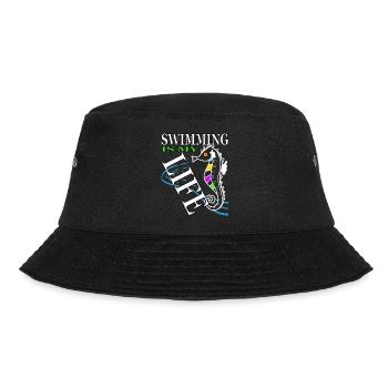 schwimmen Schwimmer - Bucket Hat - Schwarz - Vorne - Lela (165cm)