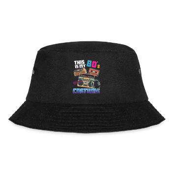 This Is My 80's Costume Vintage Disco Gadget - Bucket Hat - black - Front - Lela (165cm)