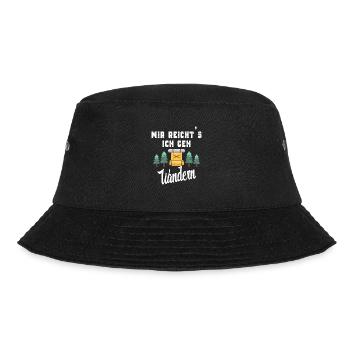 Mountaineers hiking hikers - Bucket Hat - black - Front - Lela (165cm)