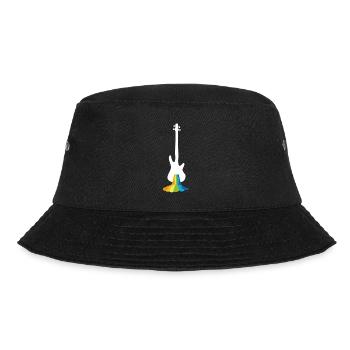 Bass Player Gift Bass Guitar Rainbow Bassist - Bucket Hat - Schwarz - Vorne - Lela (165cm)