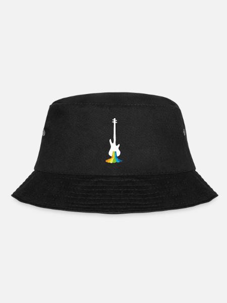 Bass Player Gift Bass Guitar Rainbow Bassist - Bucket Hat - Schwarz