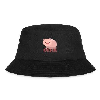 Pig, pig sow, pig pigs - Bucket Hat - black - Front - Lela (165cm)