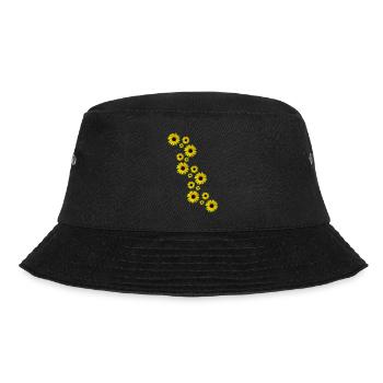 yellow sunflowers, sunflowers, flowers, flowers - Bucket Hat - black - Front - Lela (165cm)