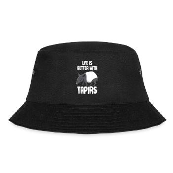 Life is better with tapirs - Bucket Hat - black - Front - Lela (165cm)