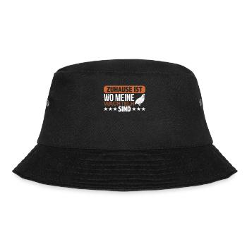 Wachtel - Bucket Hat - Schwarz - Vorne - Lela (165cm)