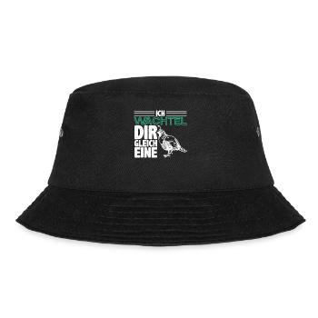 Wachtel - Bucket Hat - Schwarz - Vorne - Lela (165cm)
