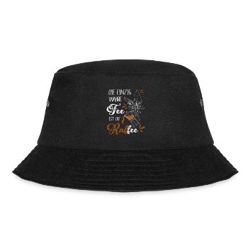 Die Einzig Wahre Fee Ist Die Kaffee - Bucket Hat - Schwarz - Vorne - Lela (165cm)