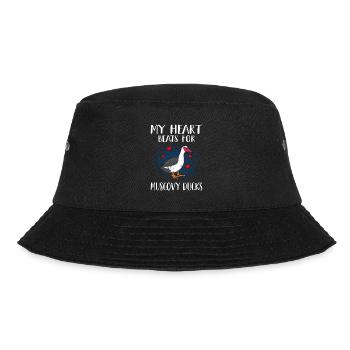 Muscovy Ducks - Bucket Hat - Schwarz - Vorne - Lela (165cm)