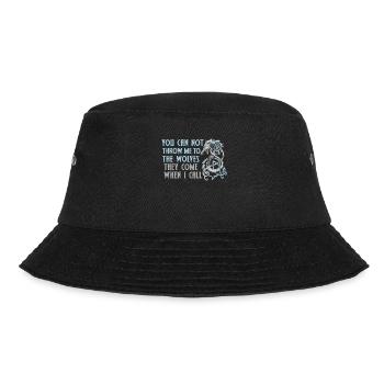 Wikinger Germanen Runen Nordische Mythologie Odin - Bucket Hat - Schwarz - Vorne - Lela (165cm)